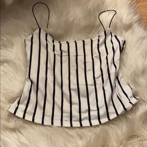 Striped crop top